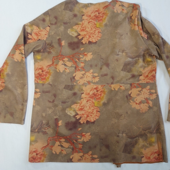 Amanda Green Floral Fall Lightweight Open Jacket, XXL - Picture 10 of 15